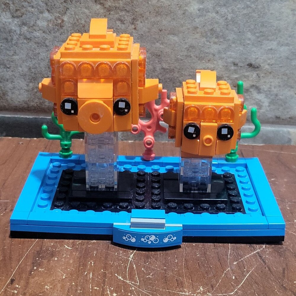 LEGO BrickHeadz Goldfish 40442 Built Display Set 2021